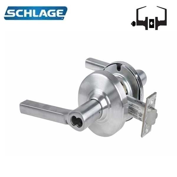 Schlage ND Series Lever Locks, Grade 1 Storeroom Lock, Rhodes Lever, SFIC Prep Less Core, Satin Chrome Finis SCH-ND80BD-RHO-626 - main